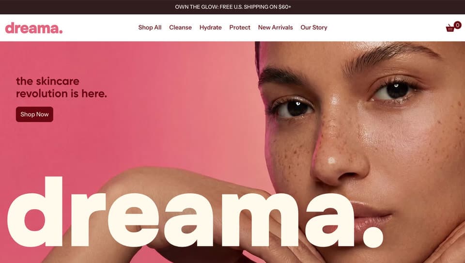 Beauty Store (Bold) official Wix website template preview