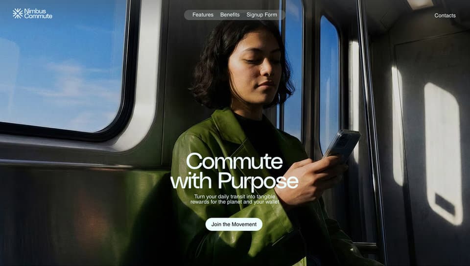 Signup LP (Simple) official Wix website template preview